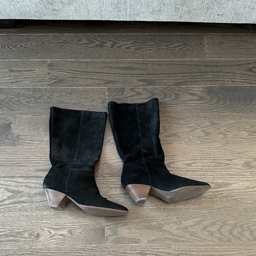 Lucky Brand Black Suede Women's Boots Size 10